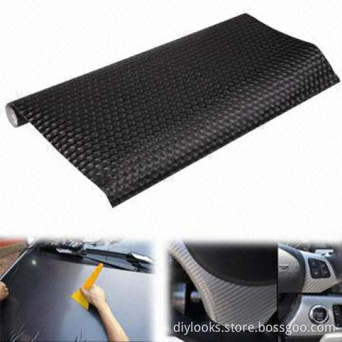 Universal Protective Decoration Car 3D Carbon Fiber PVC Sticker, Measures 152 x 50cm